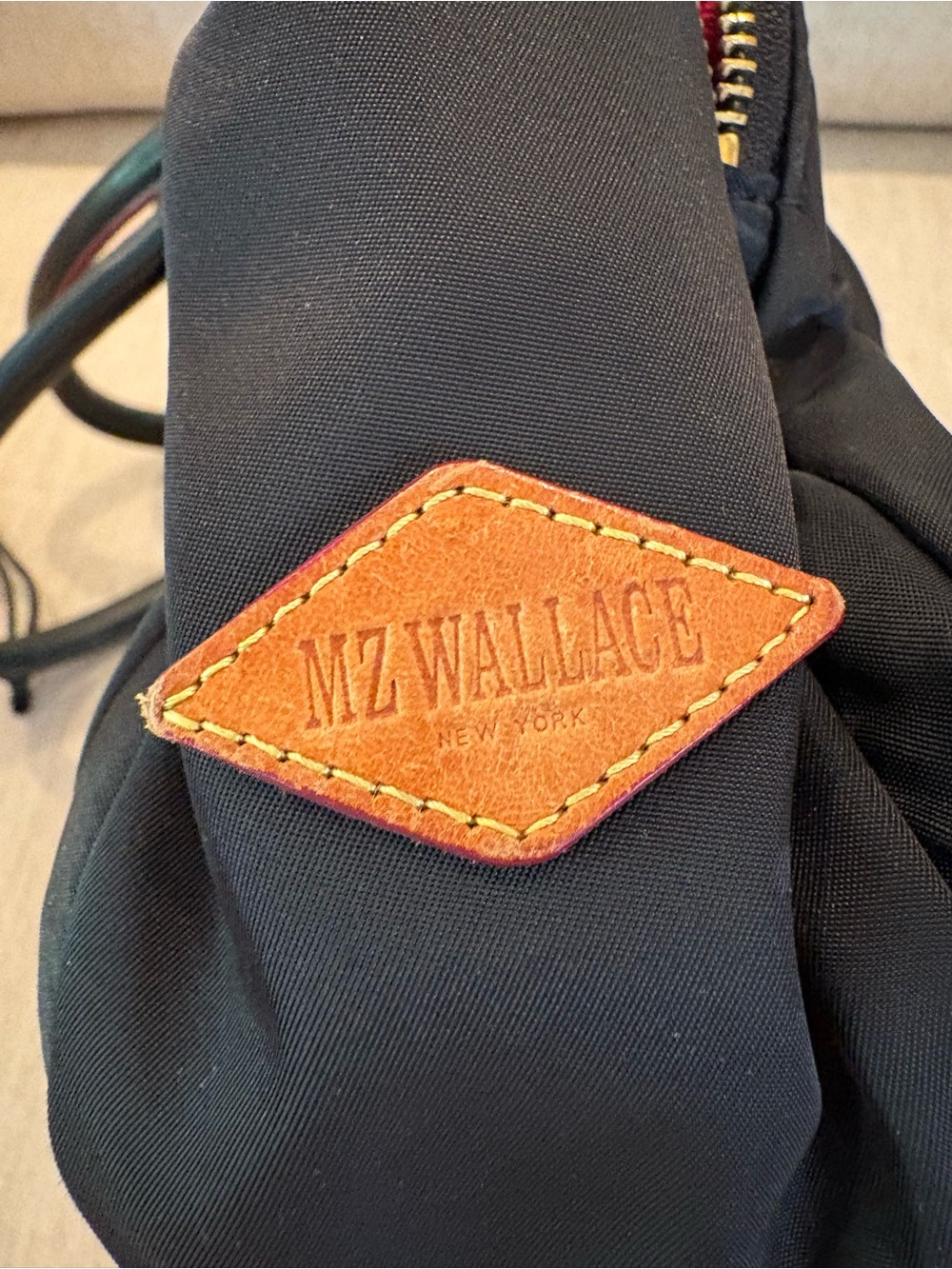 MZ Wallace Baby Jane Black with Burgundy Trim - Picture 5 of 5